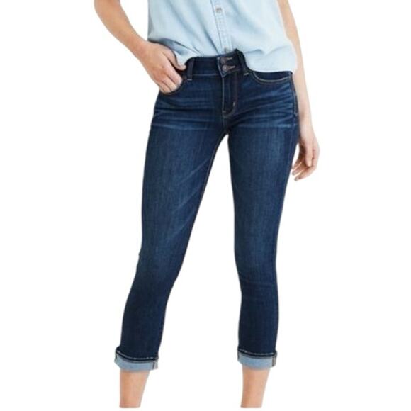 American Eagle Artist Cropped Ankle Jeans Size 4 | Medium Wash Denim - Picture 1 of 10